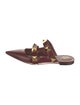 Valentino Rockstud Accents Leather Mules