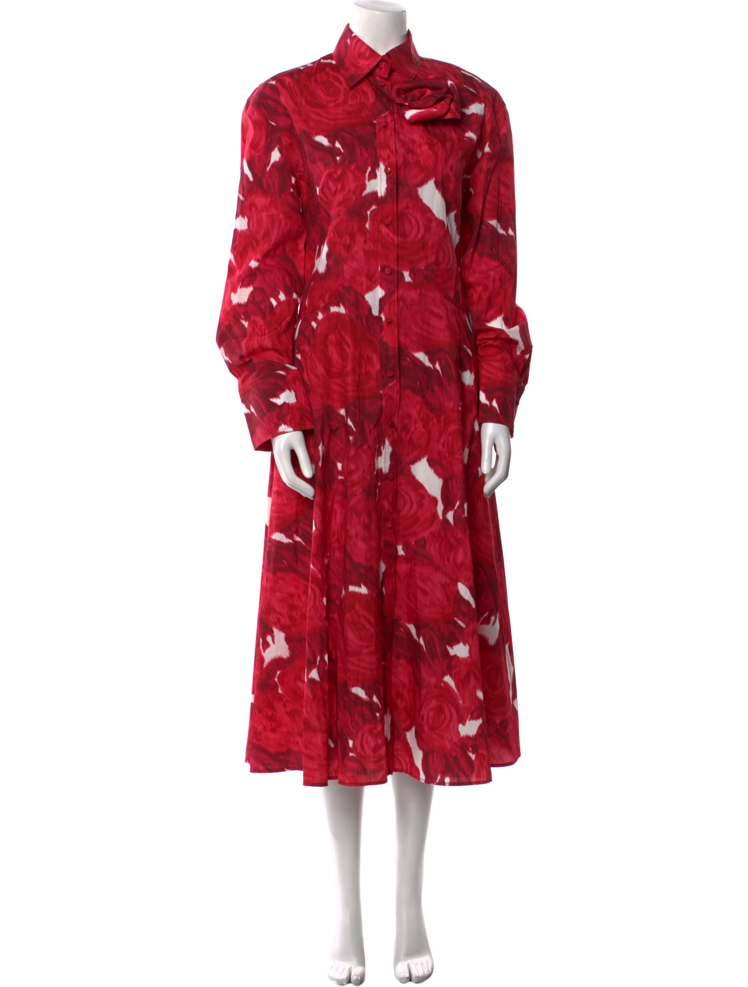 Valentino Printed Long Dress