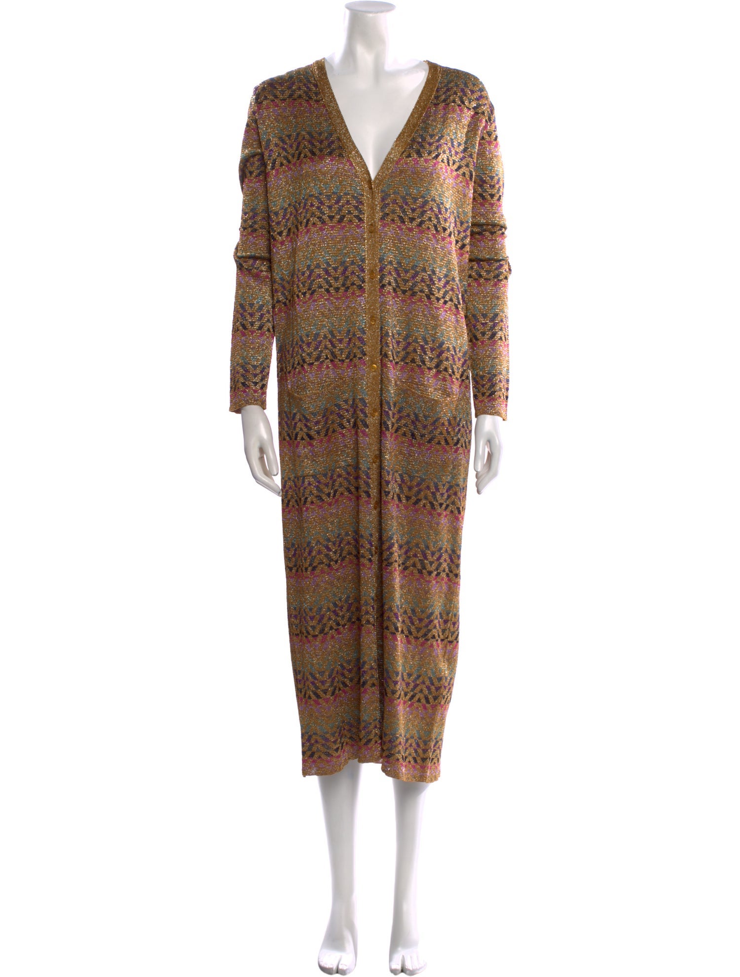 Valentino Printed Long Dress