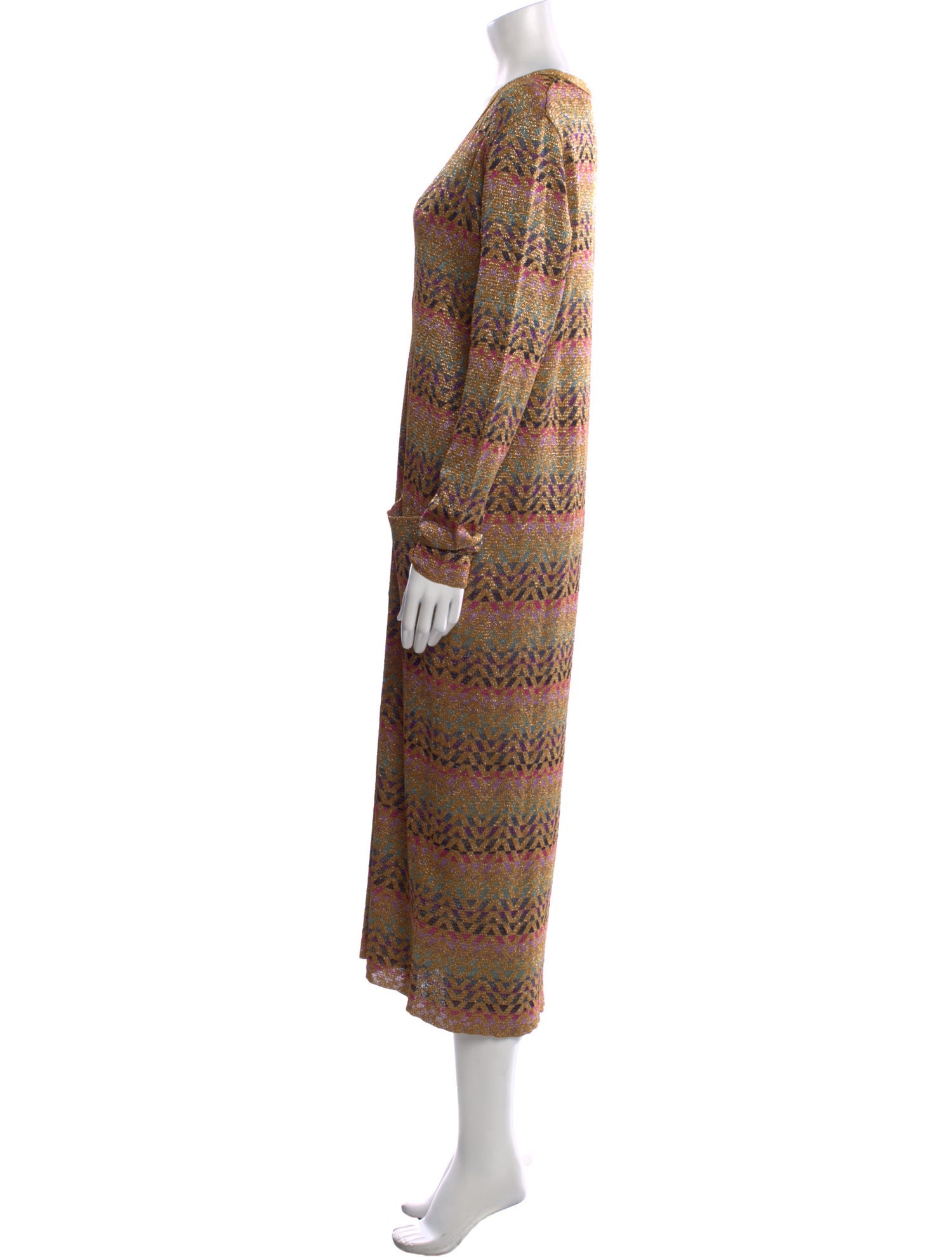 Valentino Printed Long Dress