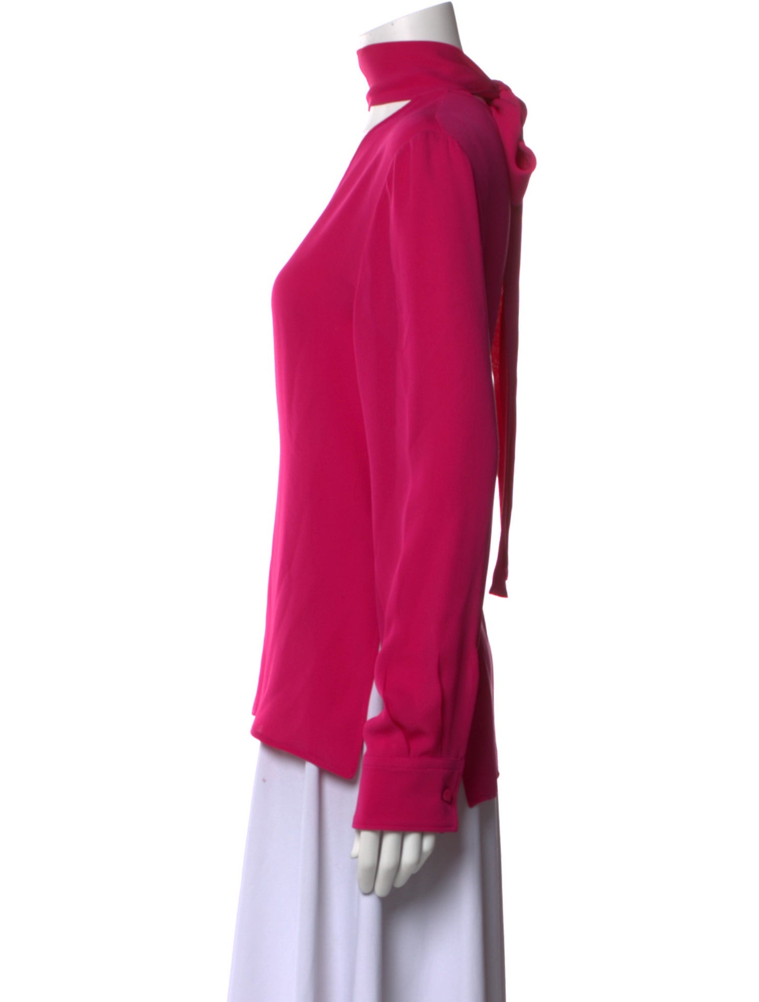 Valentino Silk V-Neck Blouse