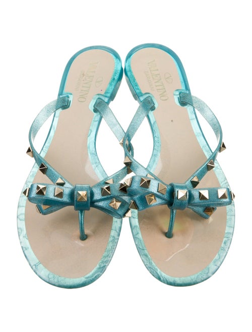 Valentino Rockstud Accents Rubber Flats