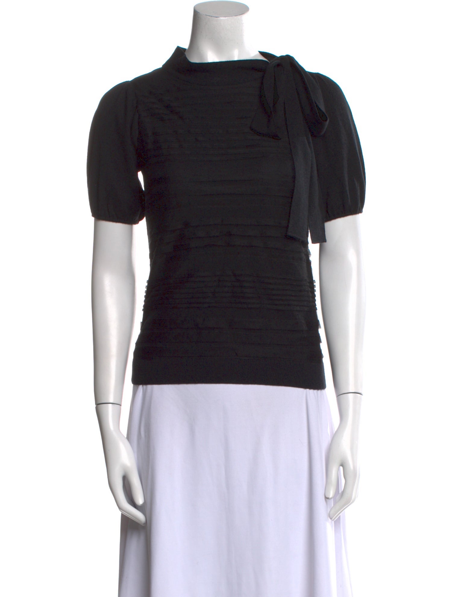 Valentino Wool Mock Neck Top