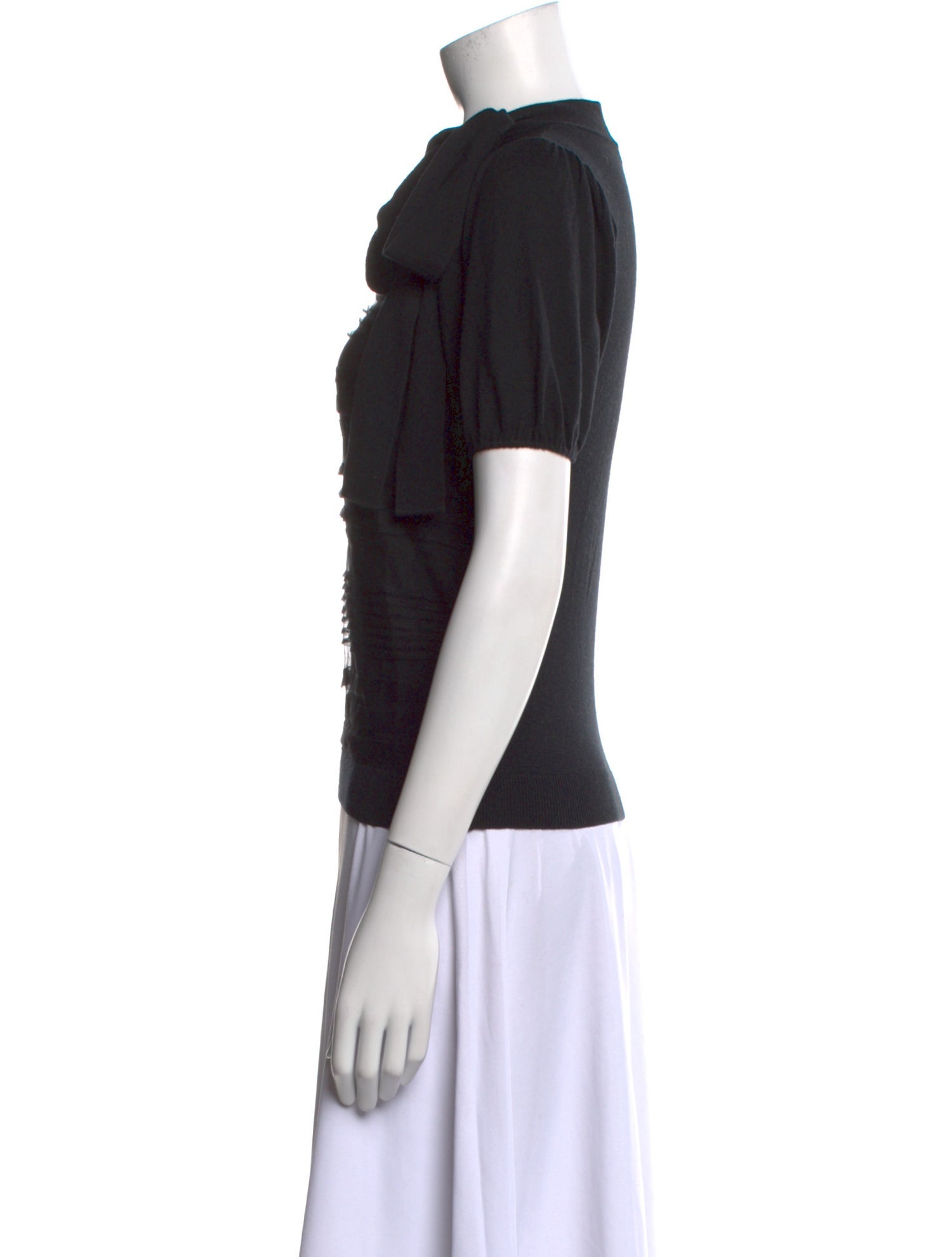 Valentino Wool Mock Neck Top