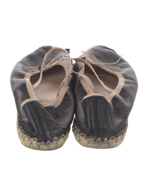 Valentino Rockstud Accents Leather Espadrilles