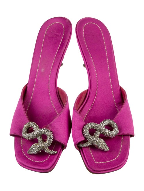 Valentino Leather Slides