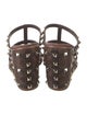 Valentino Rockstud Accents Leather T-Strap Sandals