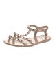 Valentino Rockstud Accents Rubber Gladiator Sandals