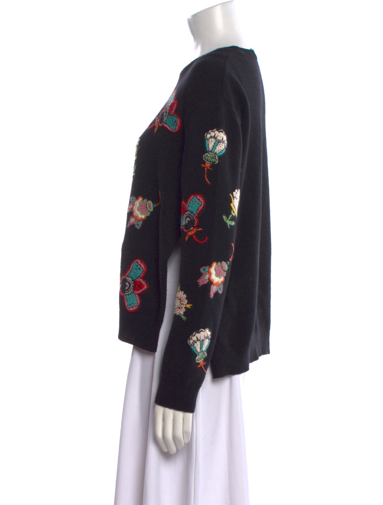 Valentino Virgin Wool Printed Sweater