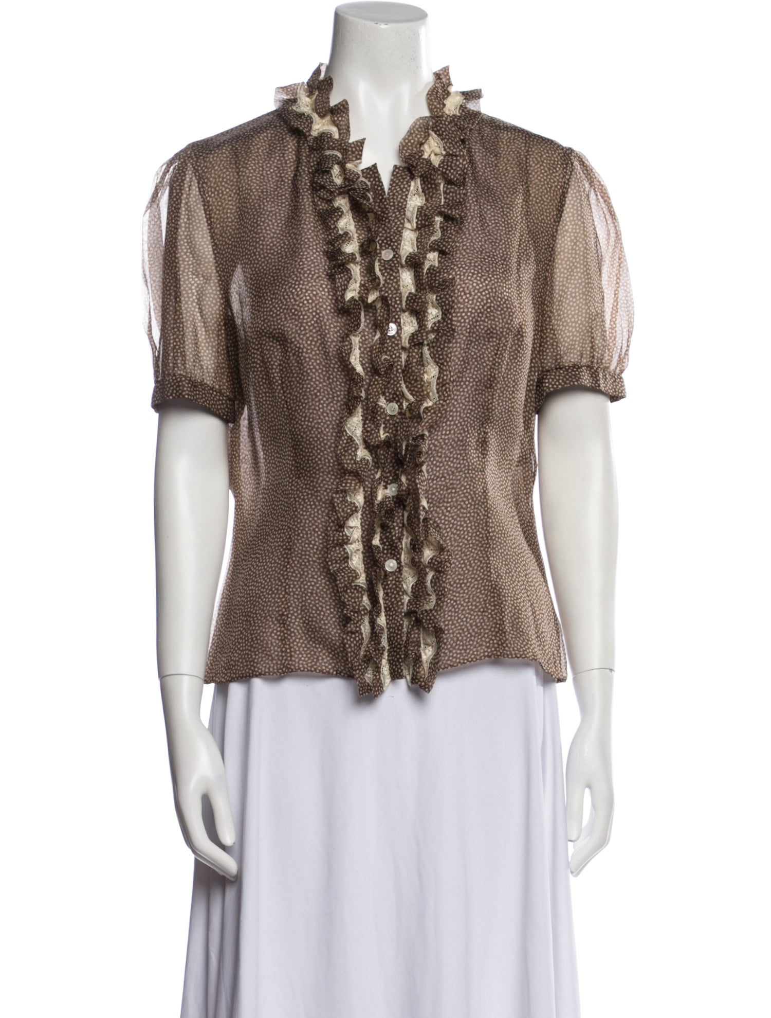 Valentino Vintage Printed Blouse