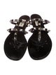 Valentino Rockstud Accents Rubber Flip Flops