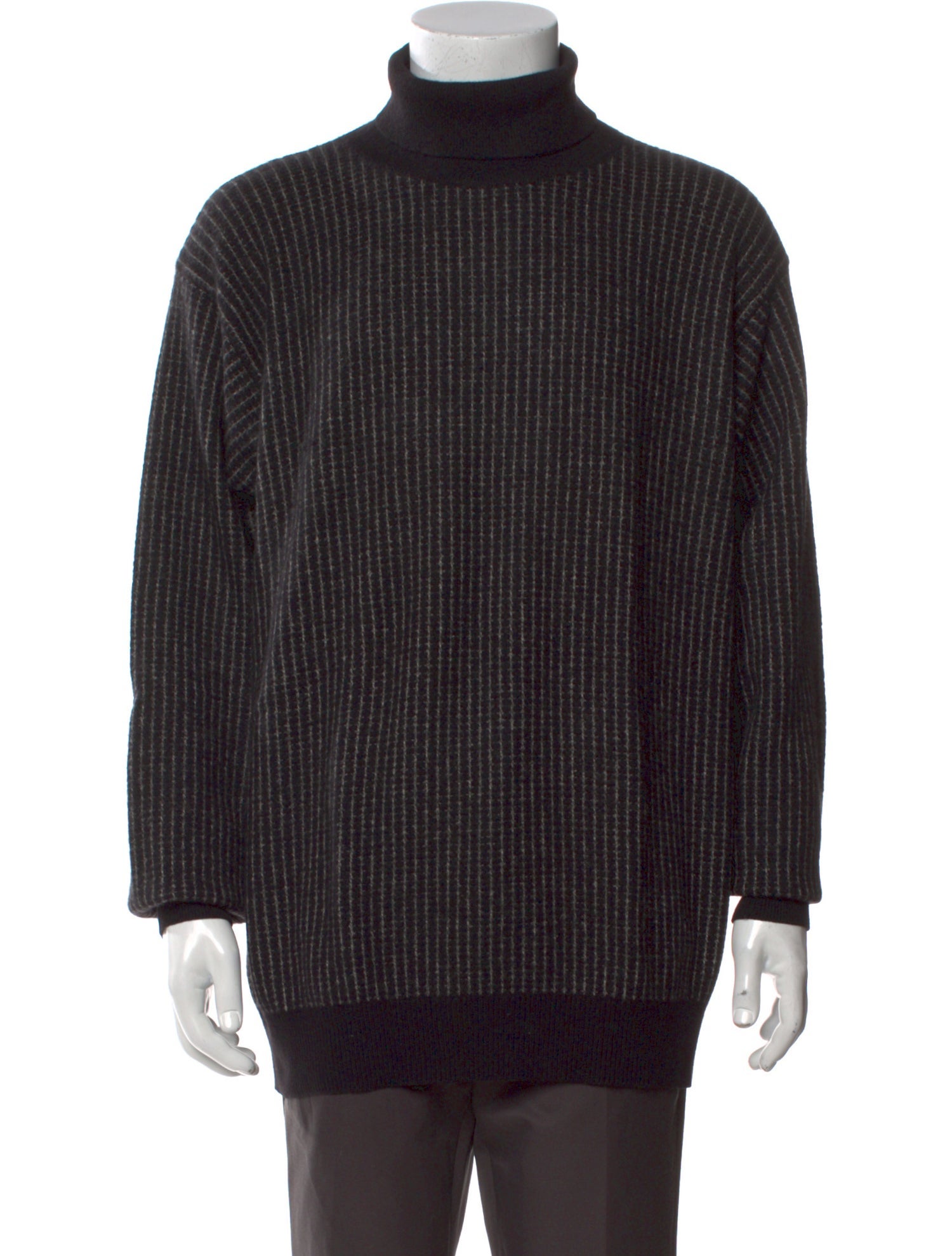 Valentino Striped Turtleneck Pullover