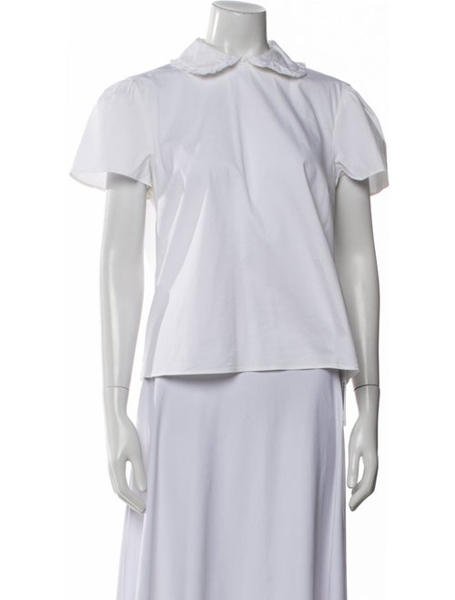 Red Valentino Mock Neck Short Sleeve T-Shirt