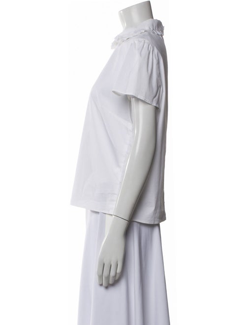 Red Valentino Mock Neck Short Sleeve T-Shirt