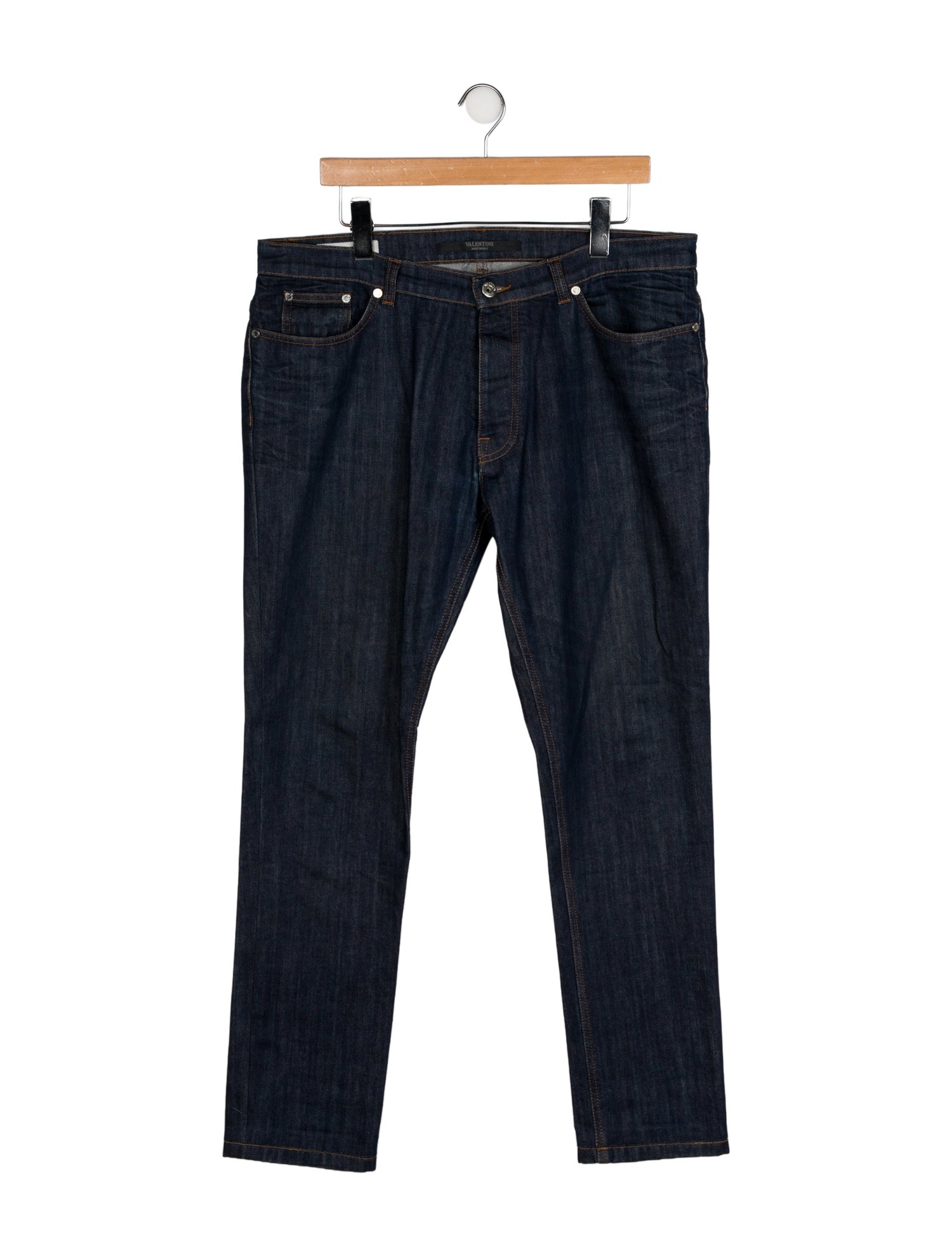 Valentino Rockstud Accents Skinny Jeans