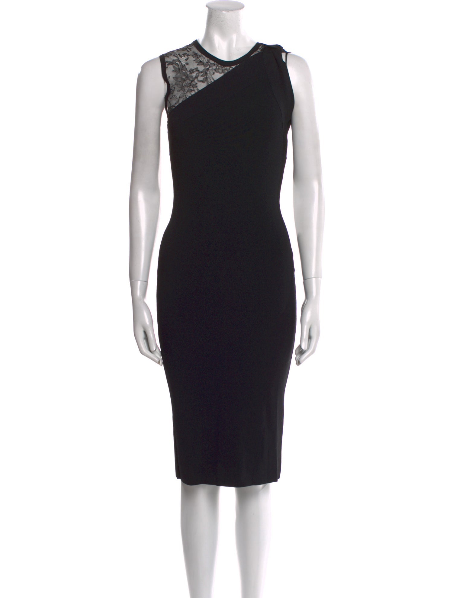 Valentino Crew Neck Knee-Length Dress