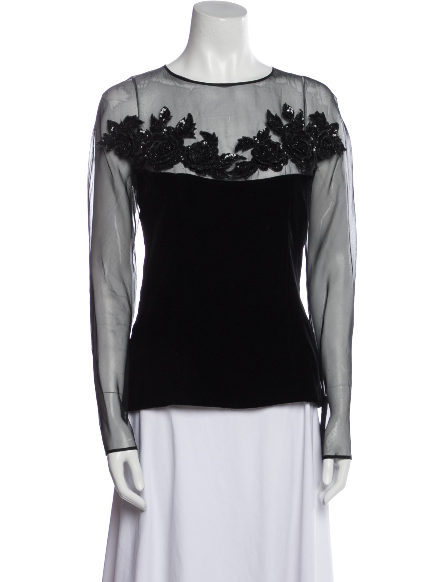 Valentino Vintage Velvet Top