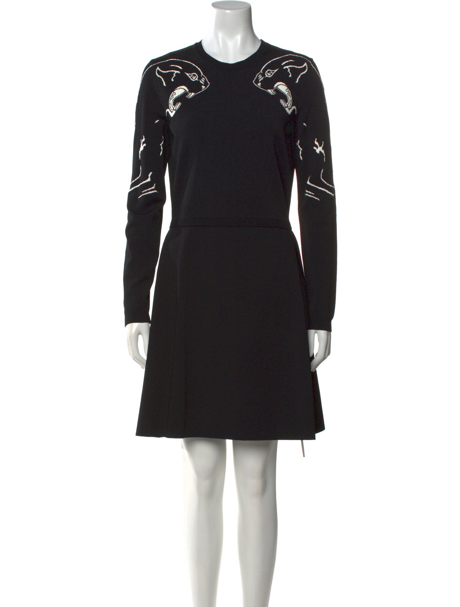 Valentino Crew Neck Mini Dress