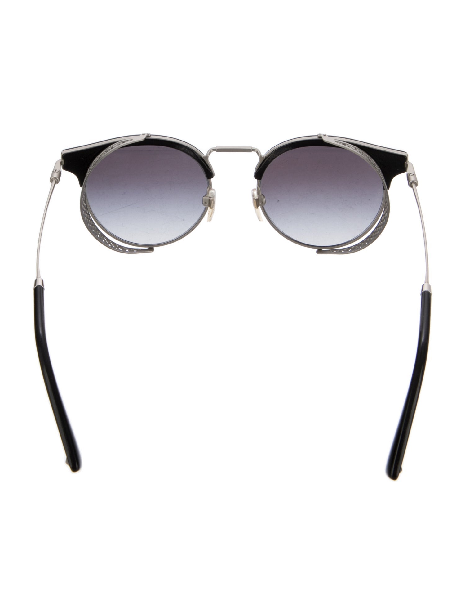 Valentino Rockstud Accents Round Sunglasses
