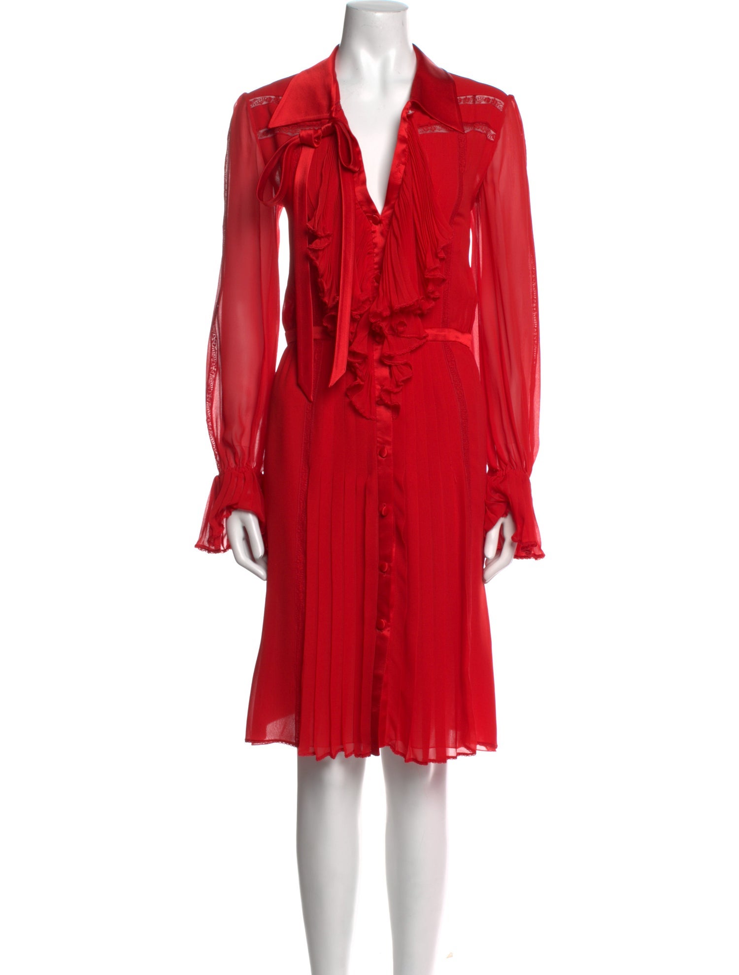 Valentino Silk Knee-Length Dress