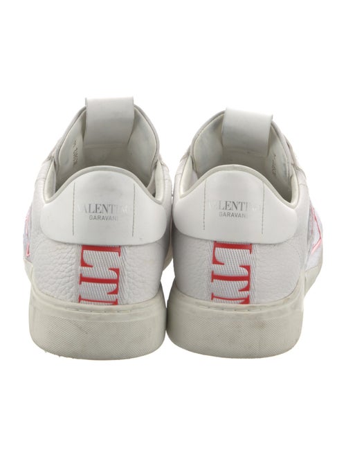 Valentino Leather Graphic Print Sneakers