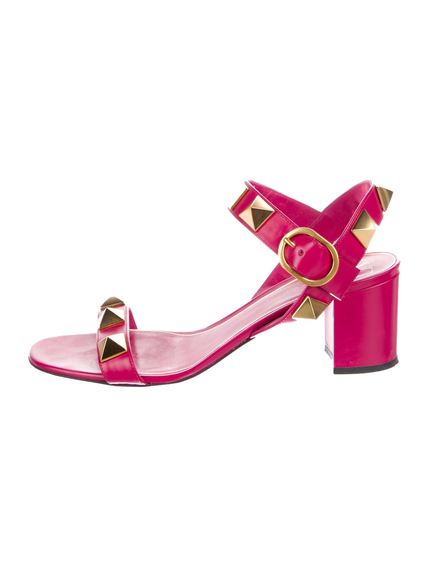 Valentino Rockstud Accents Leather Sandals