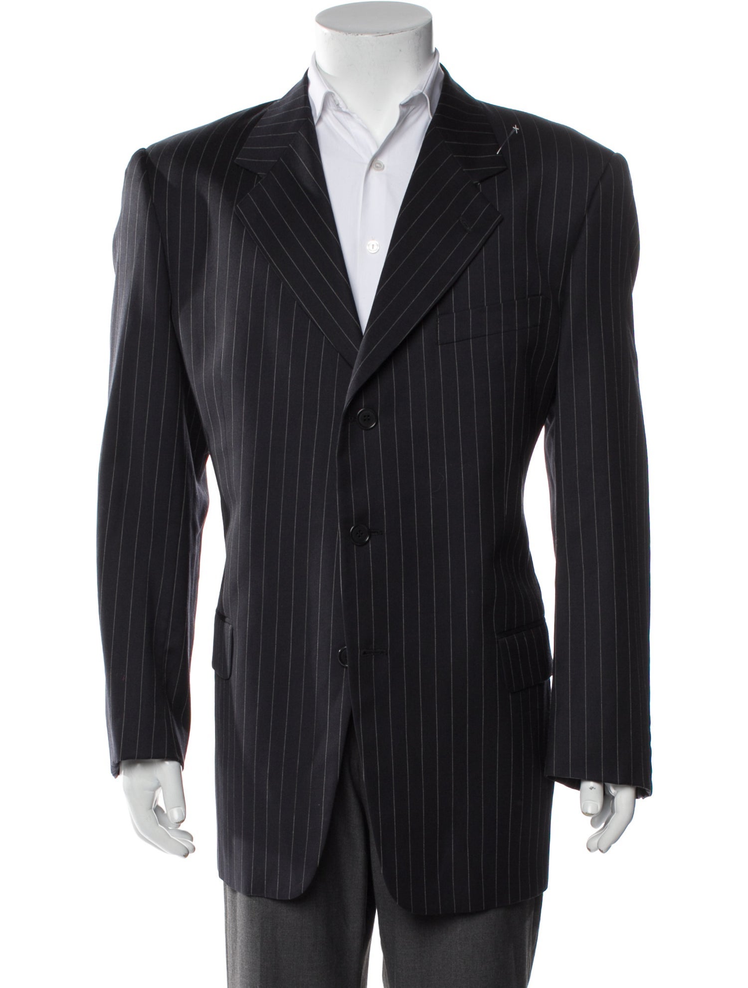 Valentino Virgin Wool Striped Blazer