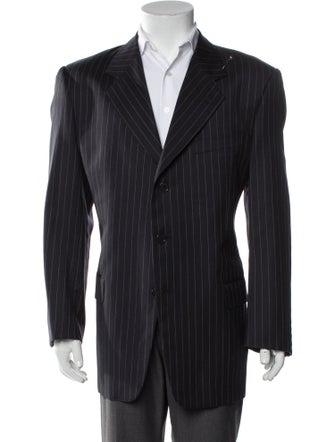 Valentino Virgin Wool Striped Blazer