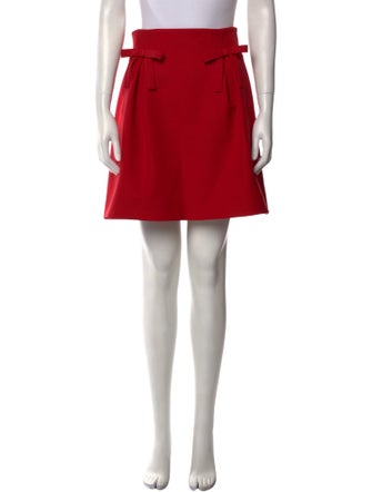 Valentino Virgin Wool Mini Skirt