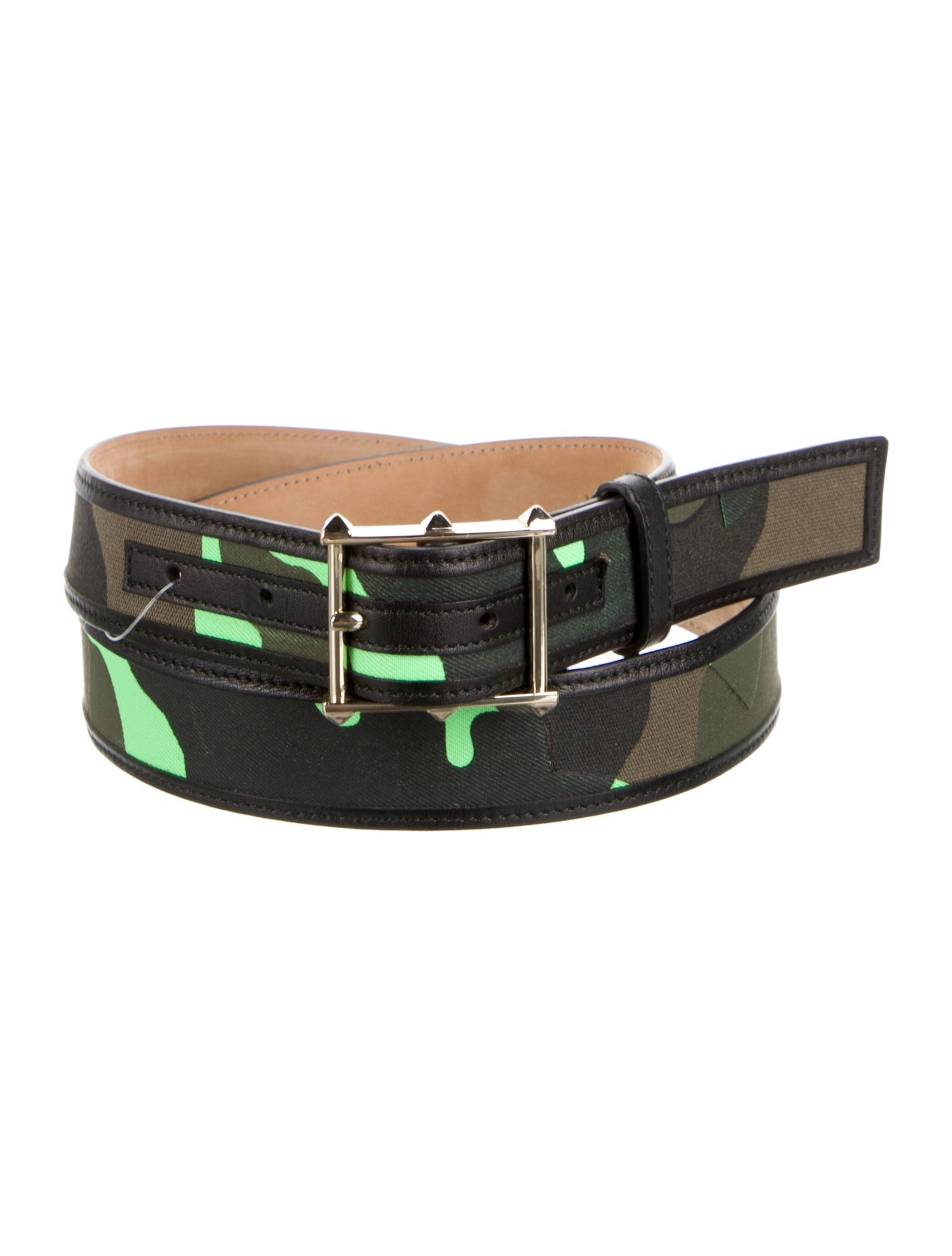 Valentino Spike Accents Studded Accents Belt