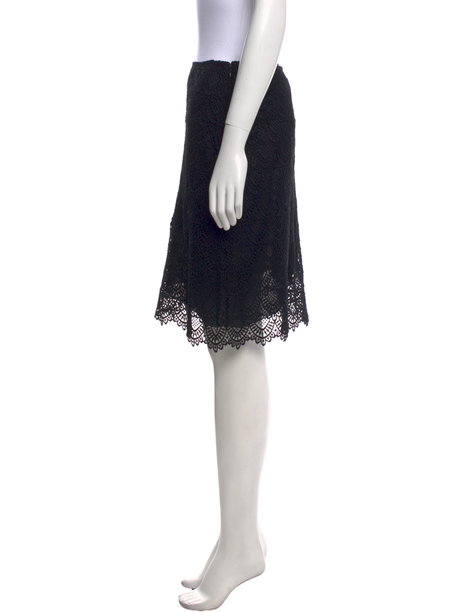 Valentino Lace Pattern Knee-Length Skirt