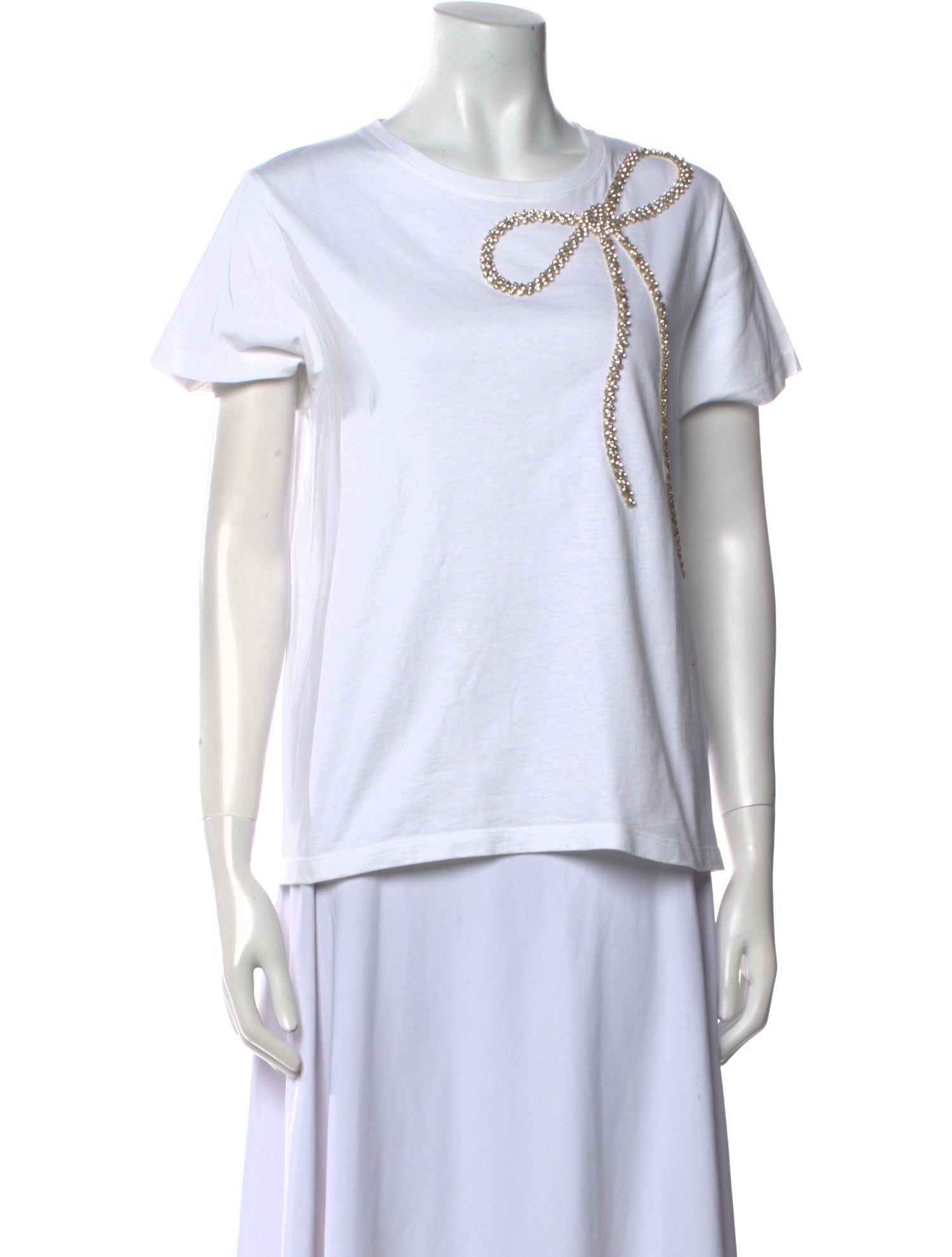 Valentino Scoop Neck Short Sleeve T-Shirt