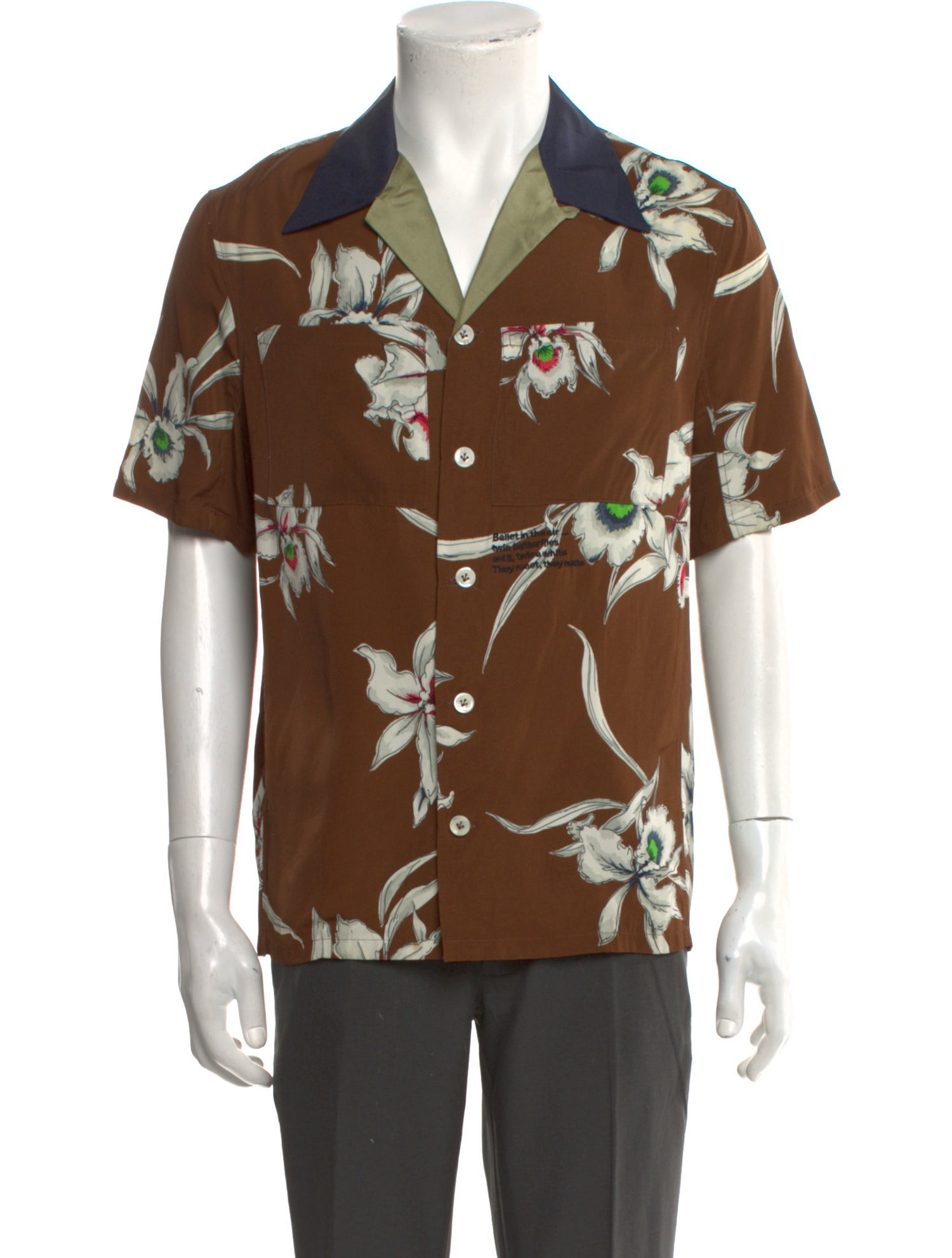 Valentino Floral Print Short Sleeve Shirt