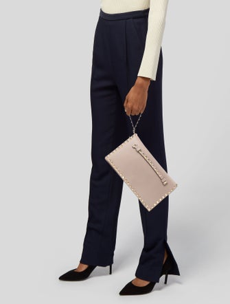 Valentino Rockstud Clutch