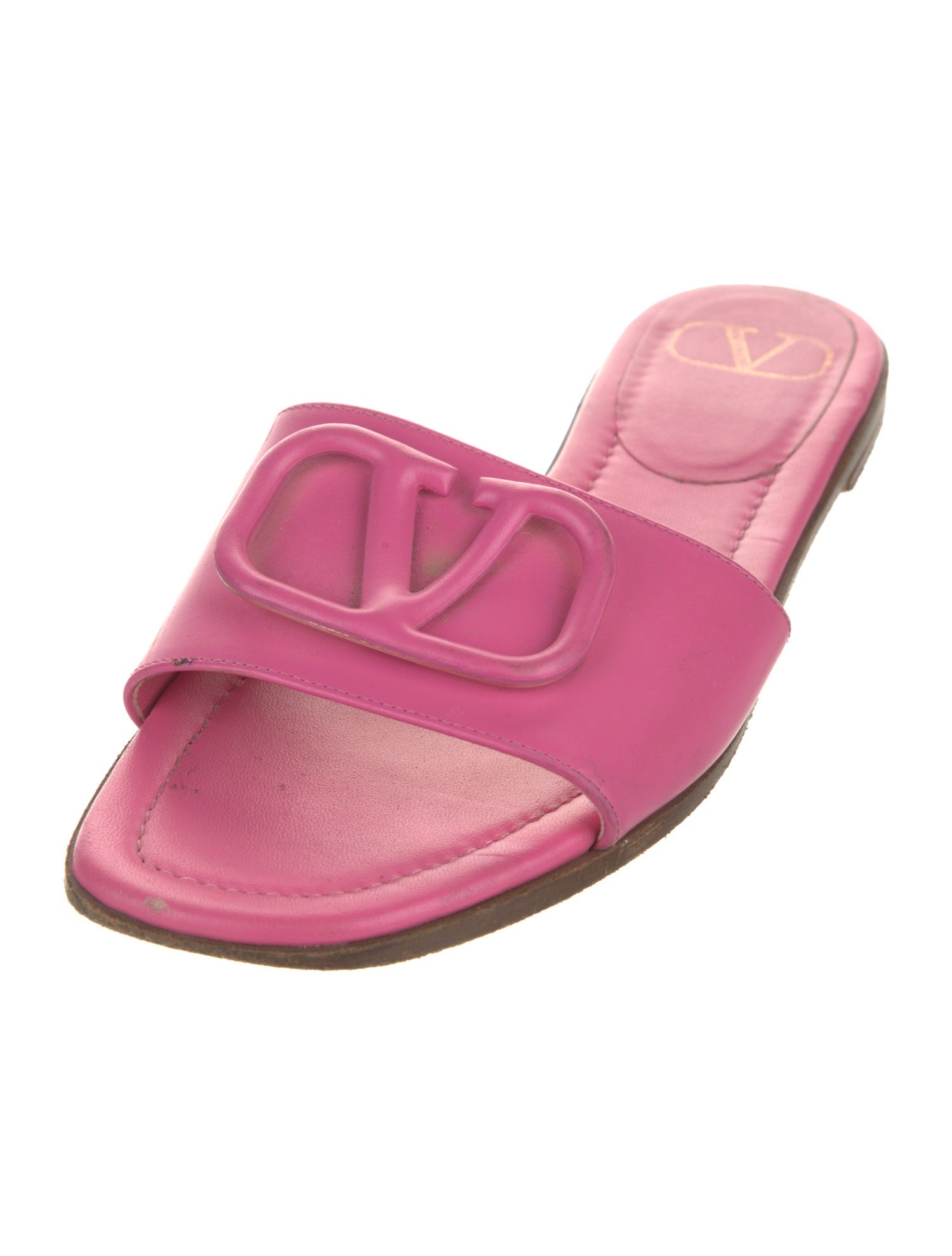 Valentino Leather Slides