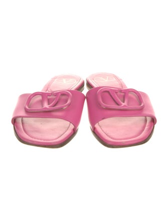 Valentino Leather Slides