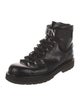 Valentino Rockstud Accents Leather Combat Boots