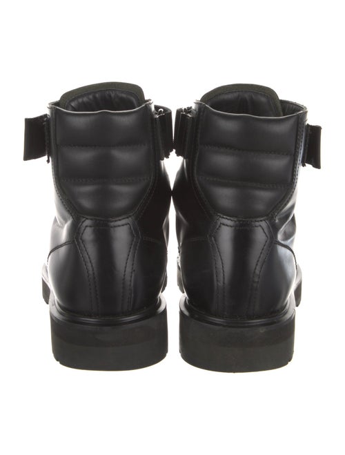 Valentino Rockstud Accents Leather Combat Boots