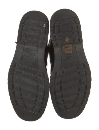 Valentino Rockstud Accents Leather Combat Boots