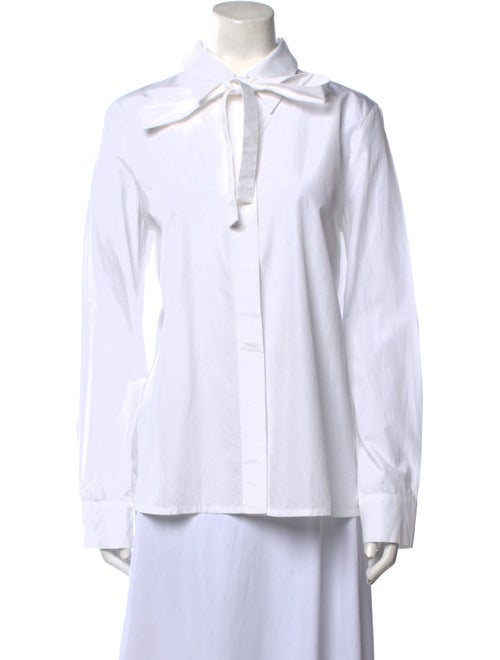 Valentino Long Sleeve Button-Up Top