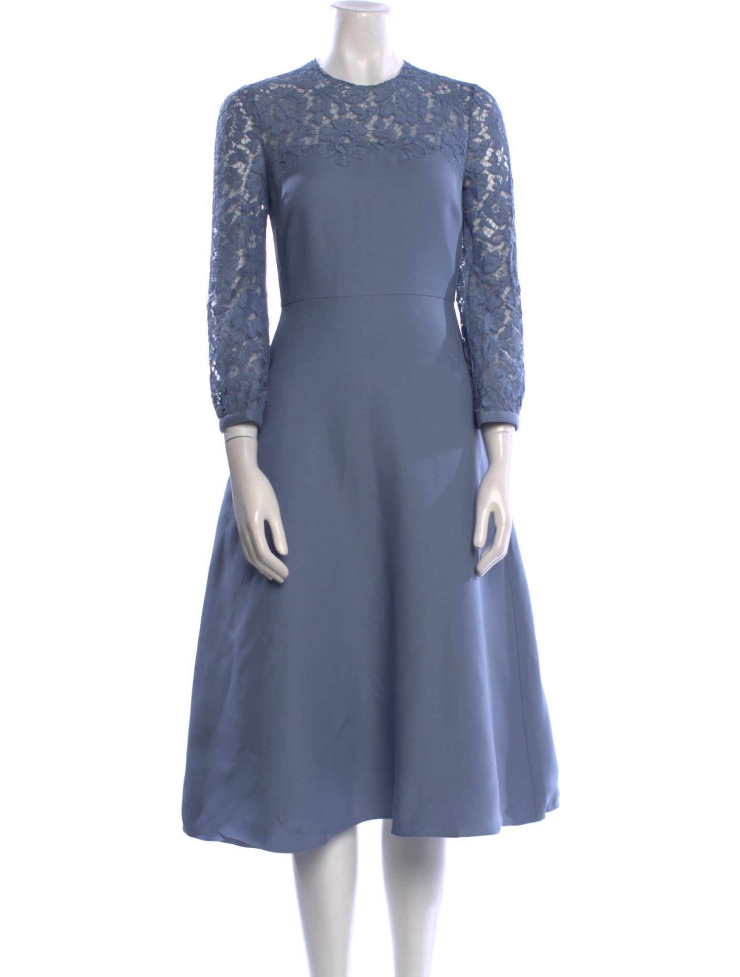 Valentino Virgin Wool Midi Length Dress