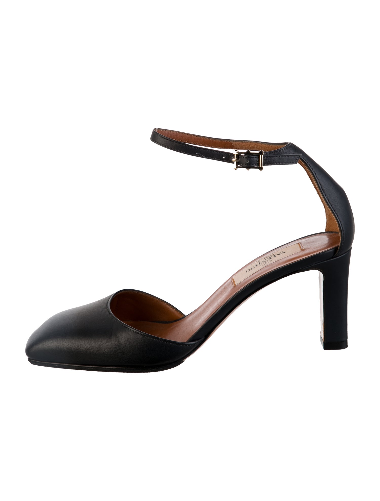 Valentino Rockstud Accents Leather D'Orsay Pumps