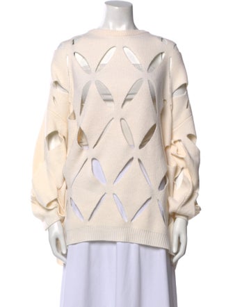 Valentino Virgin Wool Printed Sweater