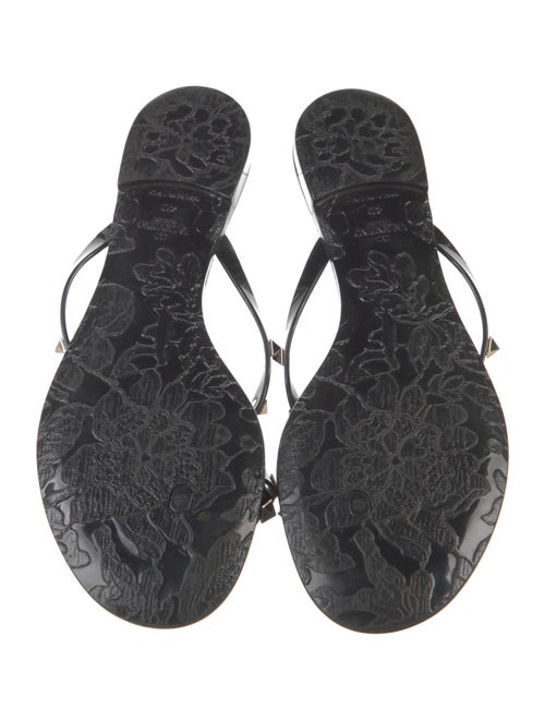 Valentino Rockstud Accents Rubber Slides