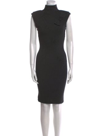 Valentino Turtleneck Knee-Length Dress