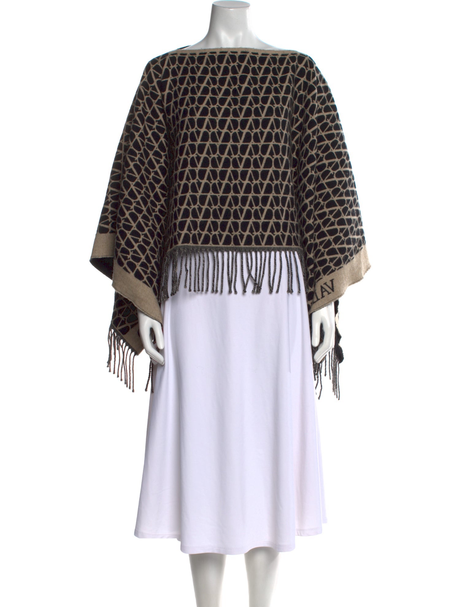 Valentino Virgin Wool Printed Sweater