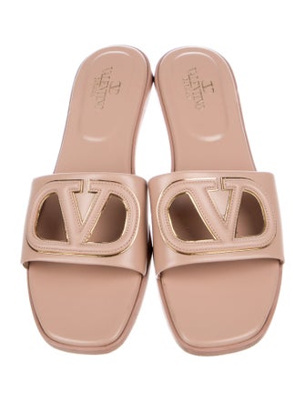 Valentino Leather Slides