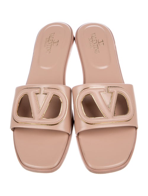 Valentino Leather Slides