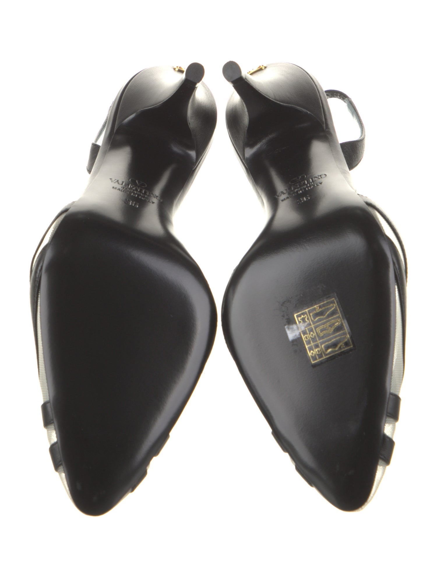 Valentino Leather Slingback Pumps