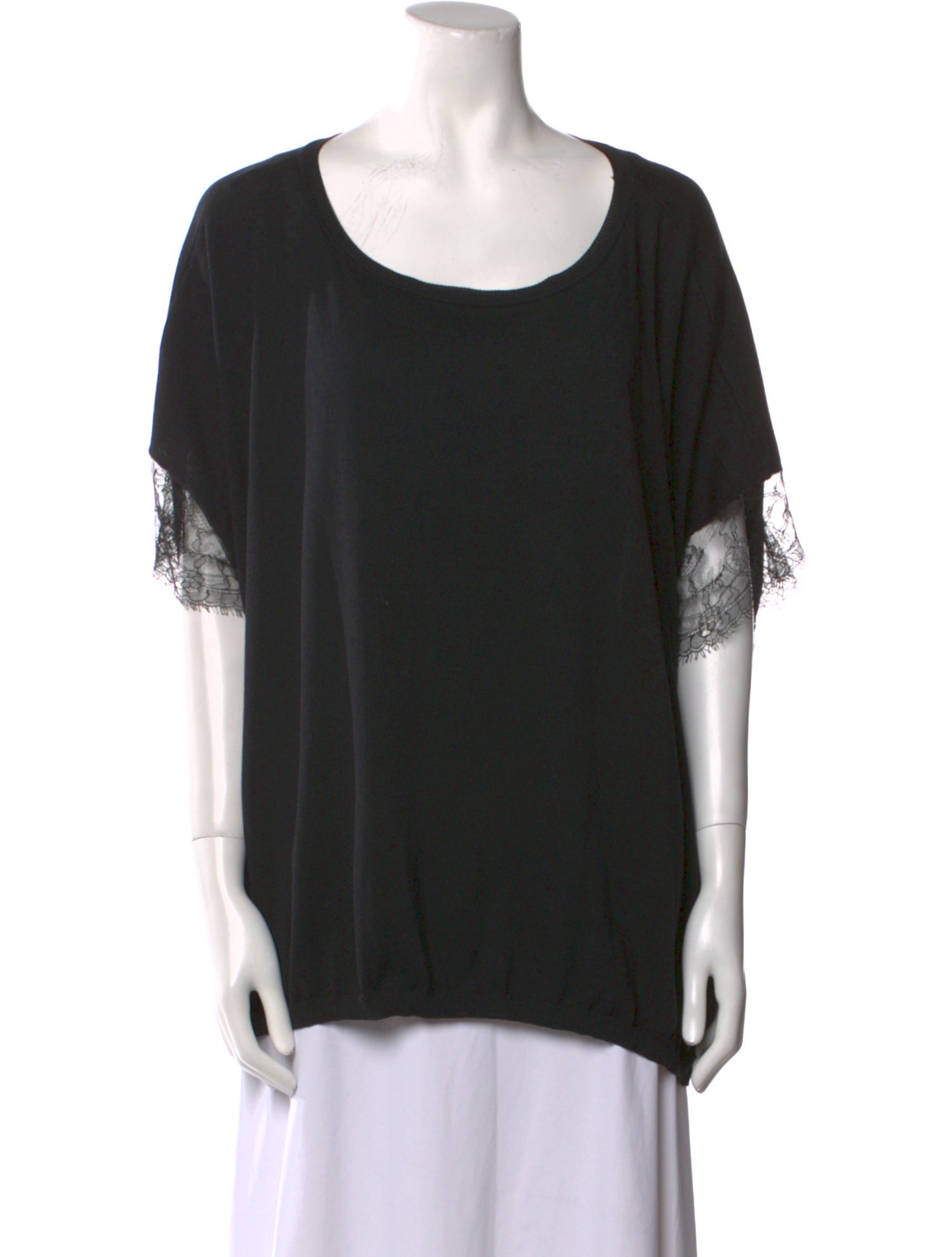 Valentino Scoop Neck Short Sleeve T-Shirt